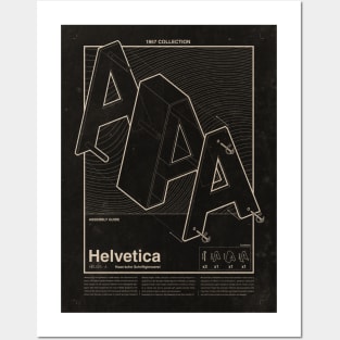 Helvetica assembly guide - Black Posters and Art